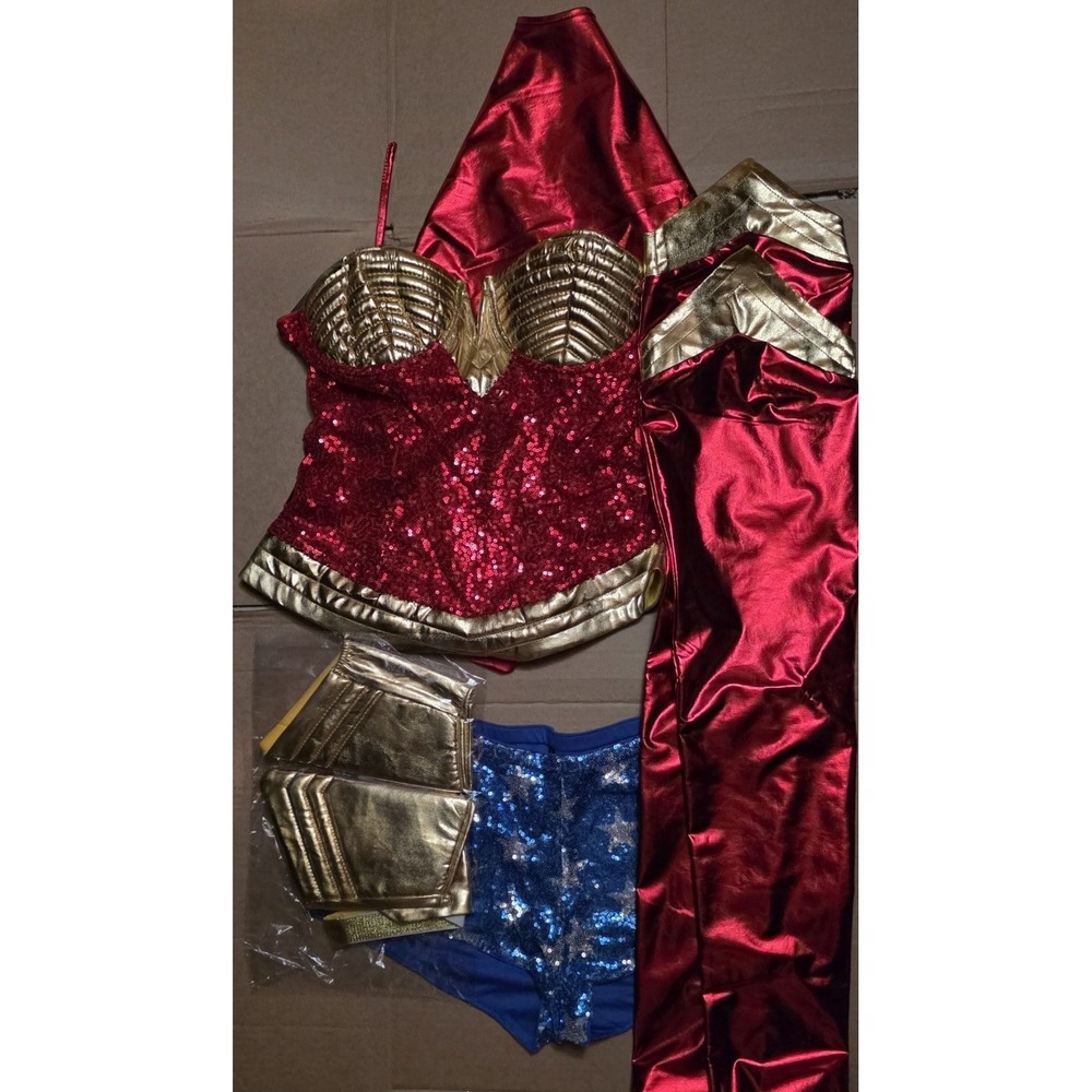 Dolls Kill Trickz N' Treatz Superheroine Wonder Woman Costume Women's Large NWT
